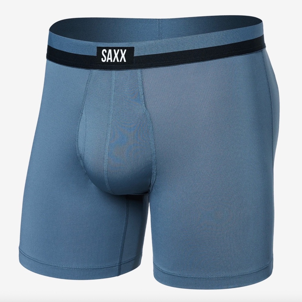 Saxx Sport Mesh Boxer Brief Stone Blue